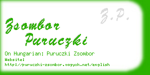 zsombor puruczki business card